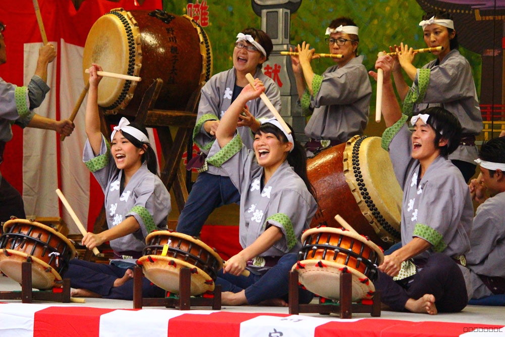 野川神明社　奉納祭　　演奏風景